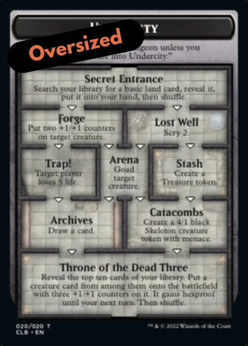 Undercity (Oversized) [Oversize Cards] - MTG Single