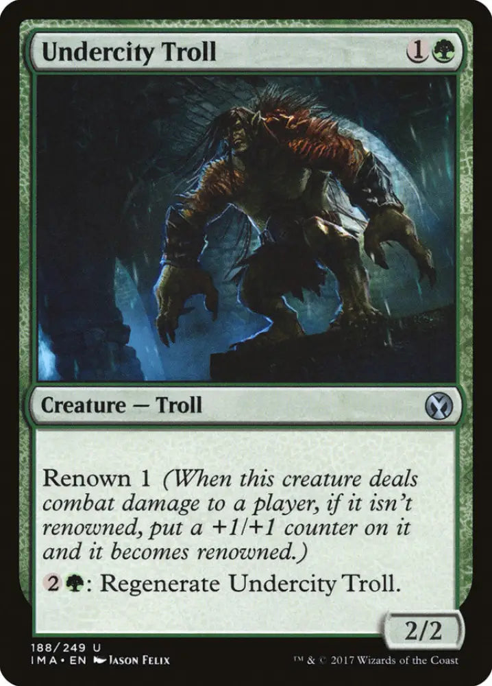 Undercity Troll [Iconic Masters] - MTG Single
