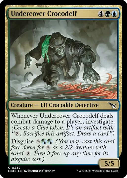 Undercover Crocodelf (Green) [Murders at Karlov Manor] - MTG Single