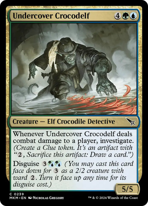Undercover Crocodelf (White) [Murders at Karlov Manor] - MTG Single