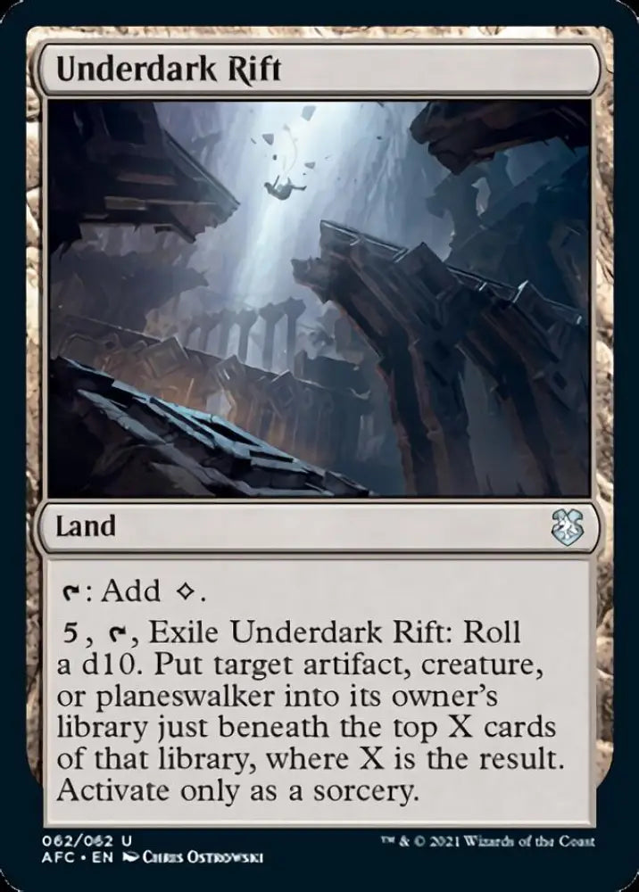 Underdark Rift [Dungeons & Dragons: Adventures in the Forgotten Realms Commander] - MTG Single