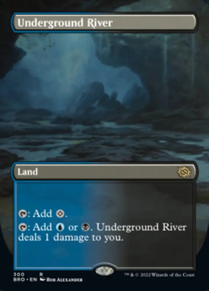 Underground River (Borderless Alternate Art) [The Brothers’ War] - MTG Single