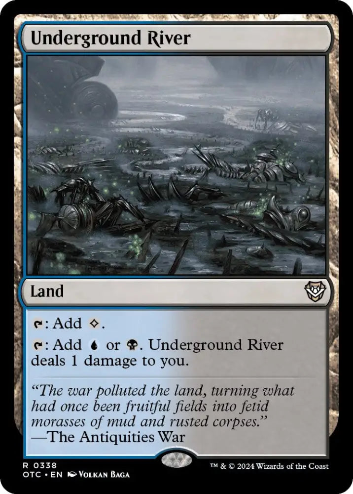 Underground River [Outlaws of Thunder Junction Commander] - MTG Single