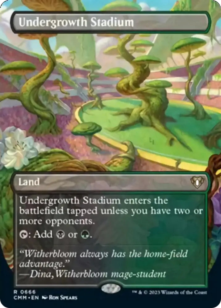 Undergrowth Stadium (Borderless Alternate Art) [Commander Masters] - MTG Single