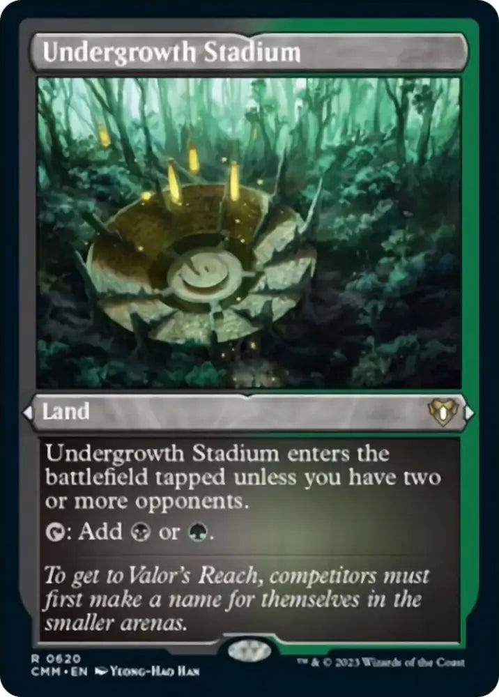 Undergrowth Stadium (Foil Etched) [Commander Masters] - MTG Single