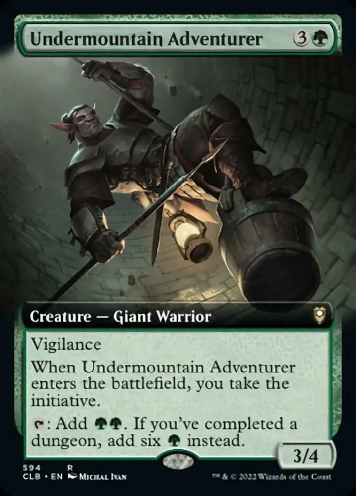 Undermountain Adventurer (Extended Art) [Commander Legends: Battle for Baldur’s Gate] - MTG Single