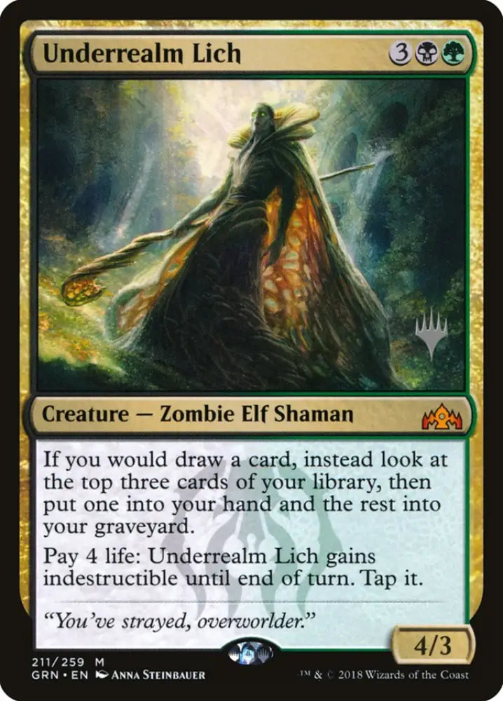 Underrealm Lich (Promo Pack) [Guilds of Ravnica Promos] - MTG Single