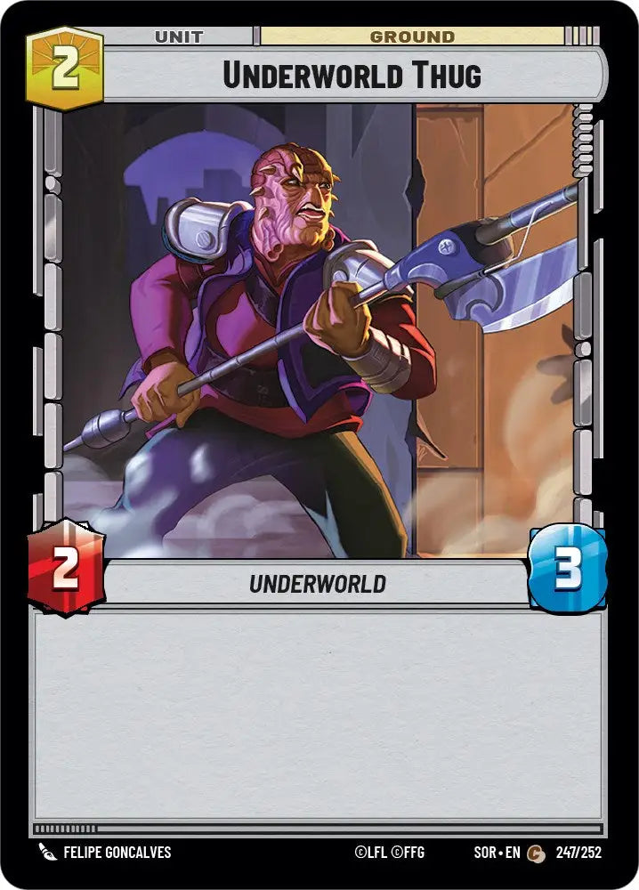 Underworld Thug (247/252) [Spark of Rebellion] - Star Wars: Unlimited Single