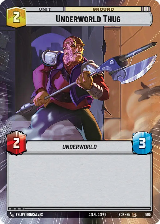 Underworld Thug (Hyperspace) (505) [Spark of Rebellion] - Star Wars: Unlimited Single