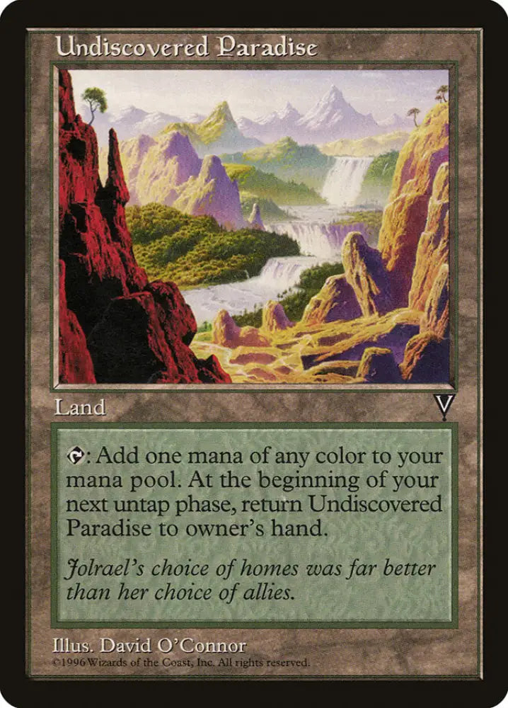 Undiscovered Paradise [Visions] - MTG Single