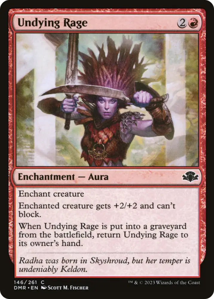 Undying Rage [Dominaria Remastered] - MTG Single