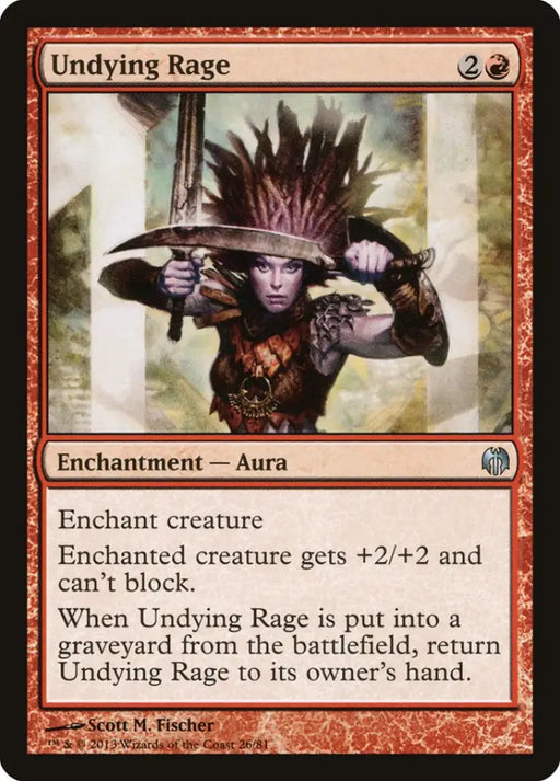 Undying Rage [Duel Decks: Heroes vs. Monsters] - MTG Single