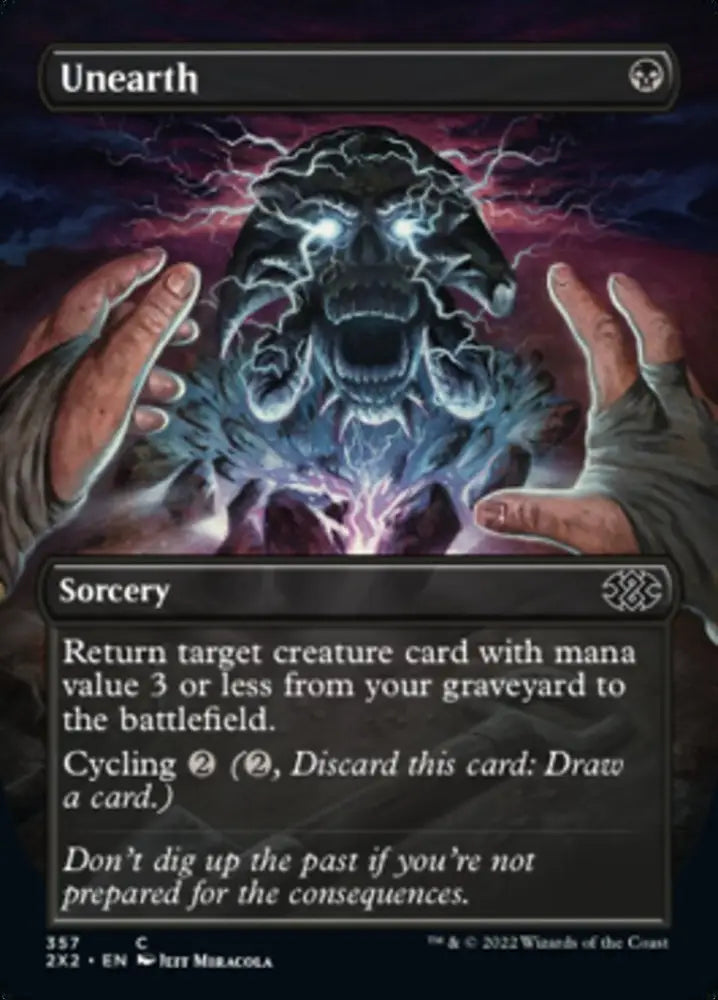 Unearth (Borderless Alternate Art) [Double Masters 2022] - MTG Single