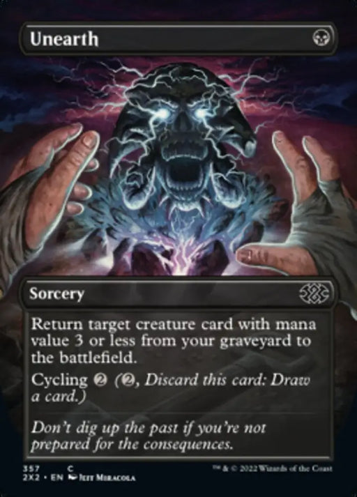 Unearth (Borderless Alternate Art) [Double Masters 2022] - MTG Single
