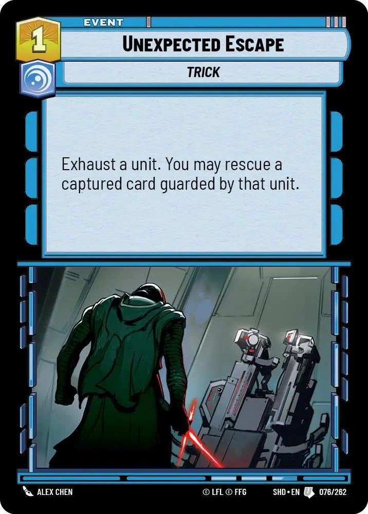 Unexpected Escape (076/262) [Shadows of the Galaxy] - Star Wars: Unlimited Single