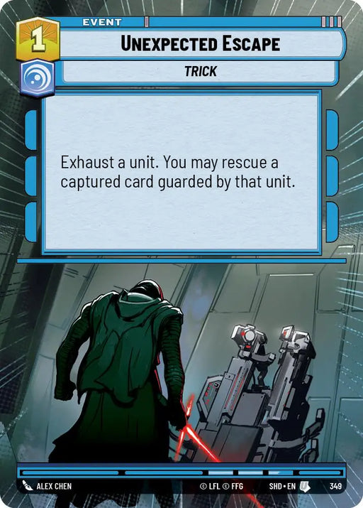 Unexpected Escape (Hyperspace) (349) [Shadows of the Galaxy] - Star Wars: Unlimited Single