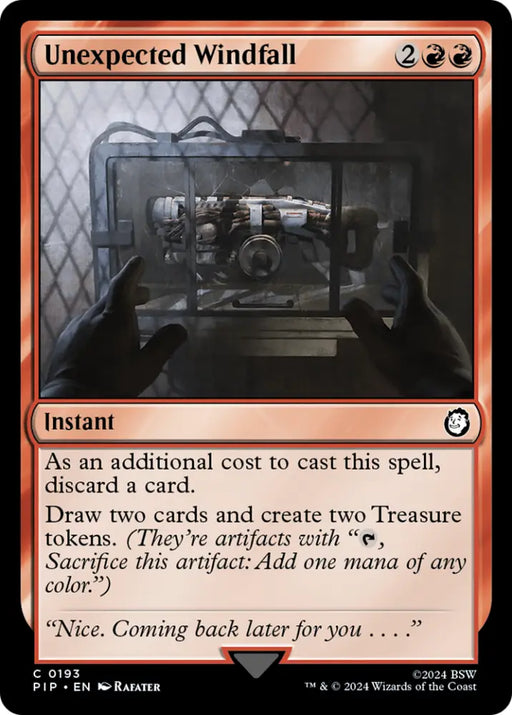 Unexpected Windfall [Fallout] - MTG Single