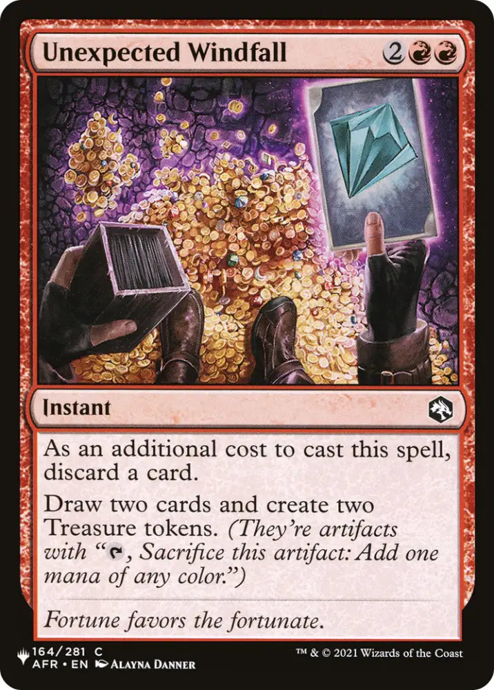 Unexpected Windfall [The List] - MTG Single