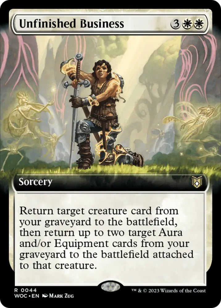 Unfinished Business (Extended Art) [Wilds of Eldraine Commander] - MTG Single
