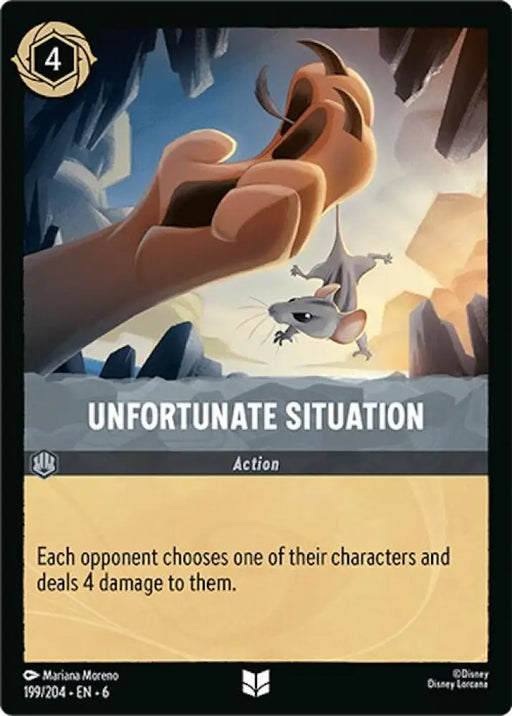 Unfortunate Situation (199/204) [Azurite Sea] - Lorcana Single