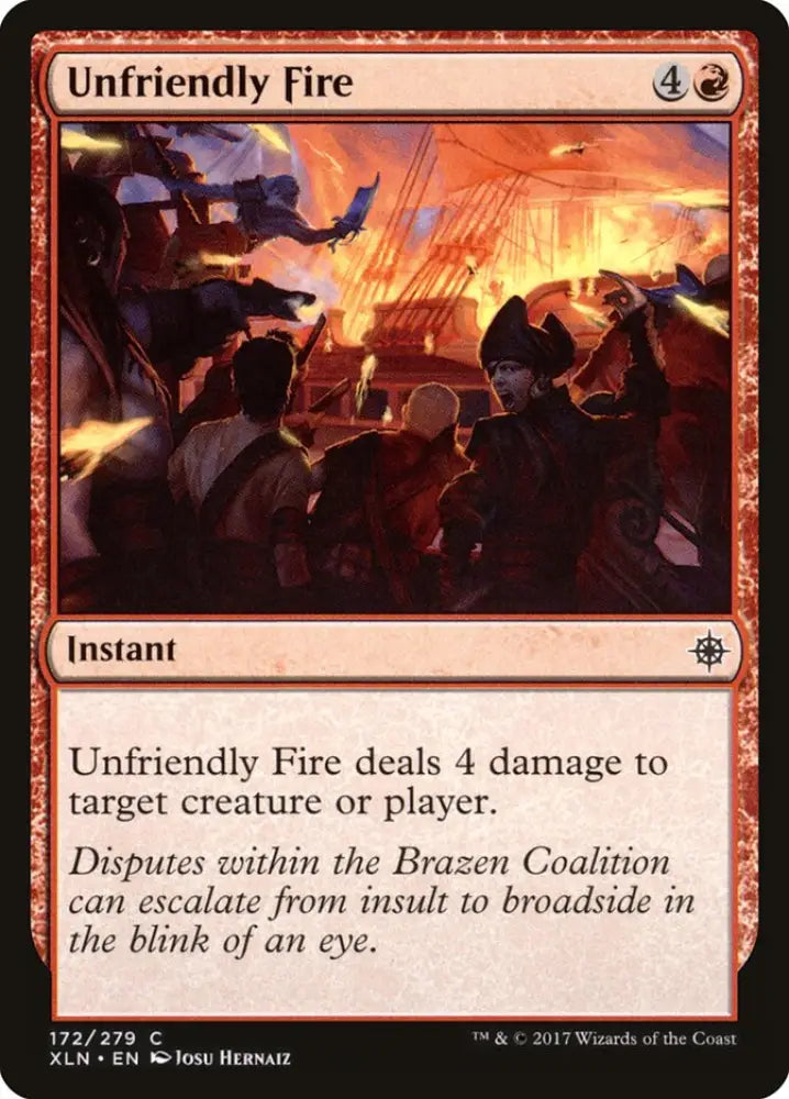 Unfriendly Fire [Ixalan] - MTG Single