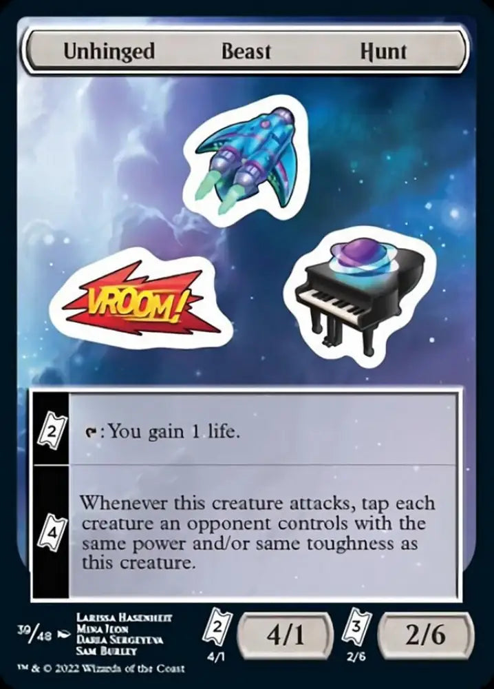 Unhinged Beast Hunt [Unfinity Stickers] - MTG Single
