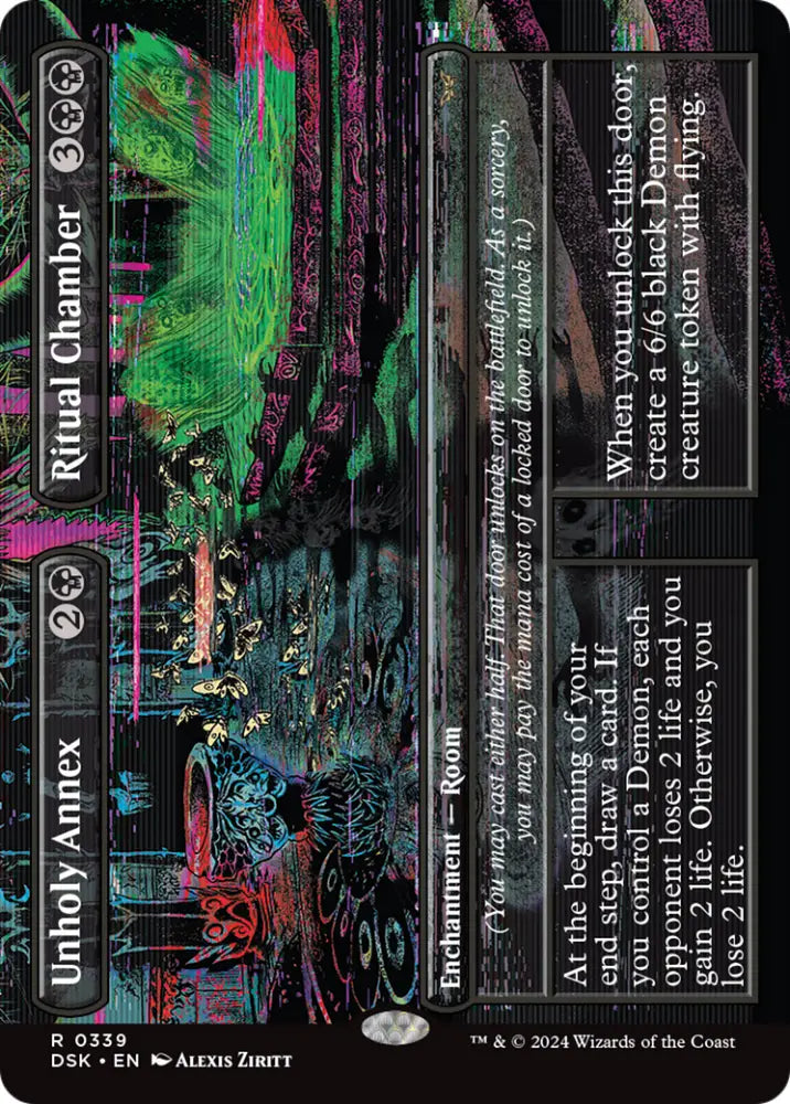 Unholy Annex // Ritual Chamber (Borderless) [Duskmourn: House of Horror] - MTG Single