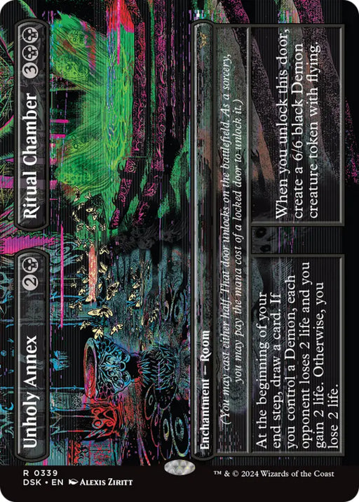Unholy Annex // Ritual Chamber (Borderless) [Duskmourn: House of Horror] - MTG Single