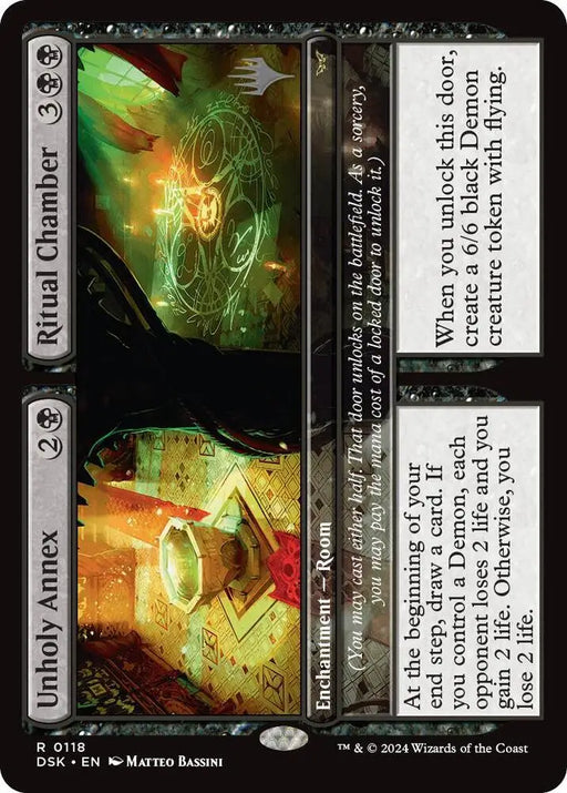 Unholy Annex // Ritual Chamber (Promo Pack) [Duskmourn: House of Horror Promos] - MTG Single