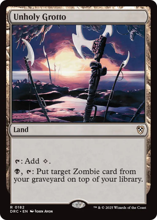 Unholy Grotto [Aetherdrift Commander] - MTG Single