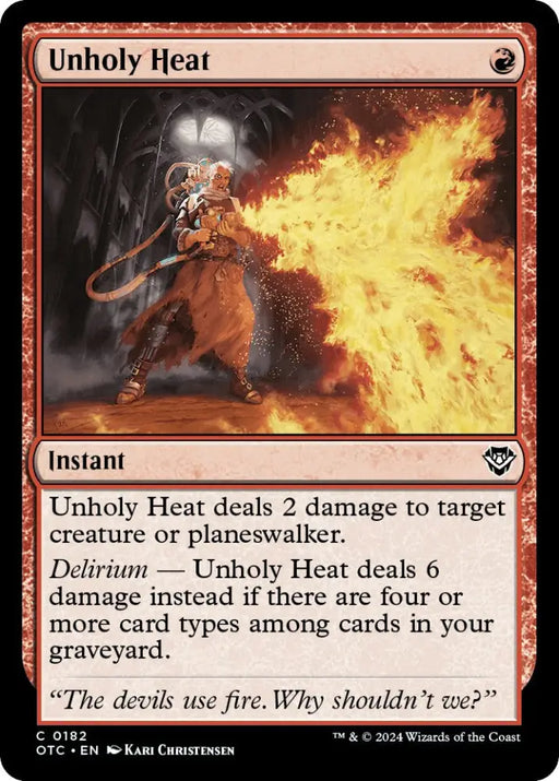 Unholy Heat [Outlaws of Thunder Junction Commander] - MTG Single