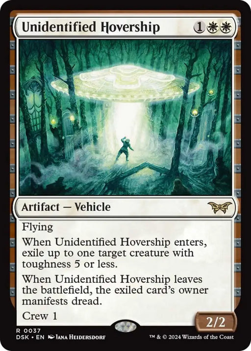 Unidentified Hovership [Duskmourn: House of Horror] - MTG Single