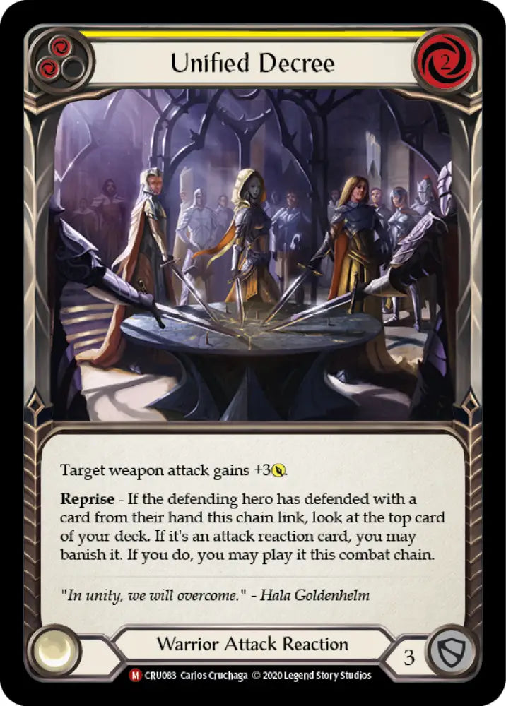 Unified Decree [Crucible of War 1st Edition] 1st Edition Normal - Flesh And Blood Single