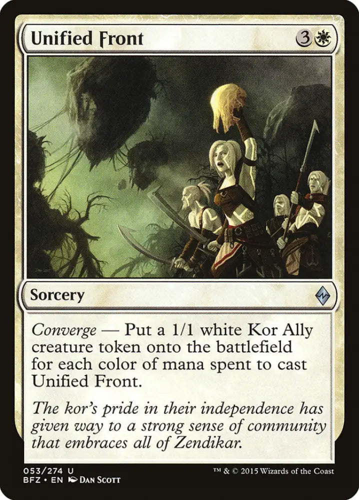 Unified Front [Battle for Zendikar] - MTG Single