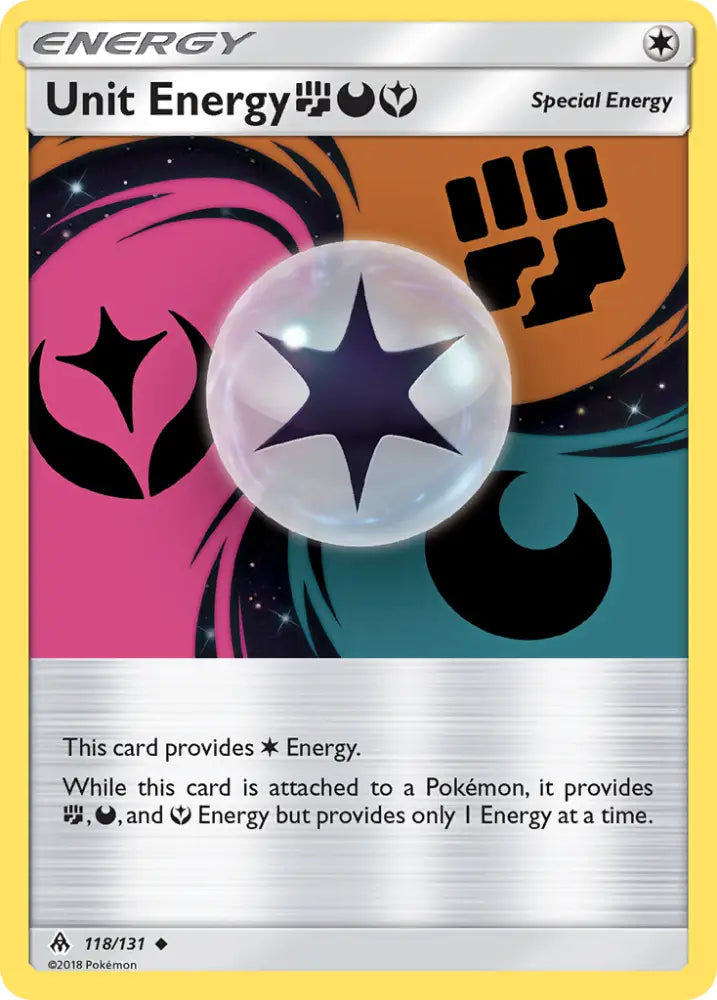 Unit Energy (118/131) (Fighting Darkness Fairy) [Sun & Moon: Forbidden Light] - Pokemon Single