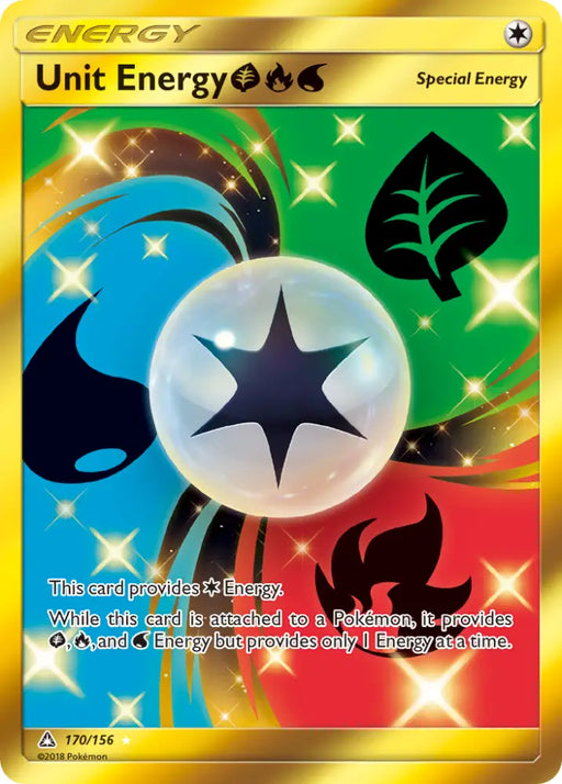 Unit Energy (170/156) (Grass Fire Water) [Sun & Moon: Ultra Prism] - Pokemon Single