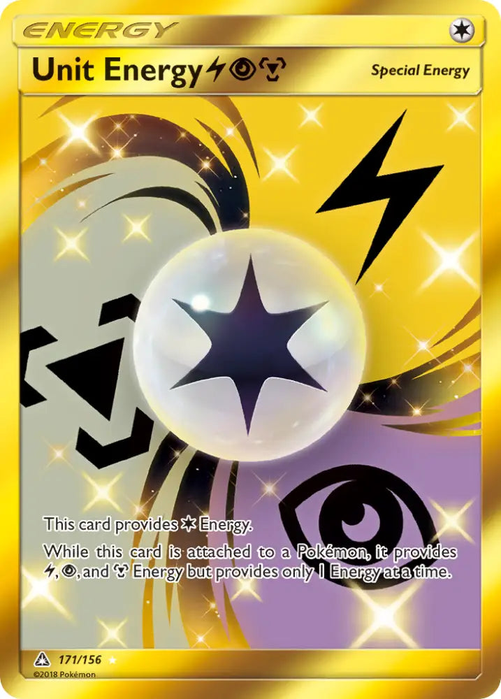 Unit Energy (171/156) (Lightning Psychic Metal) [Sun & Moon: Ultra Prism] - Pokemon Single