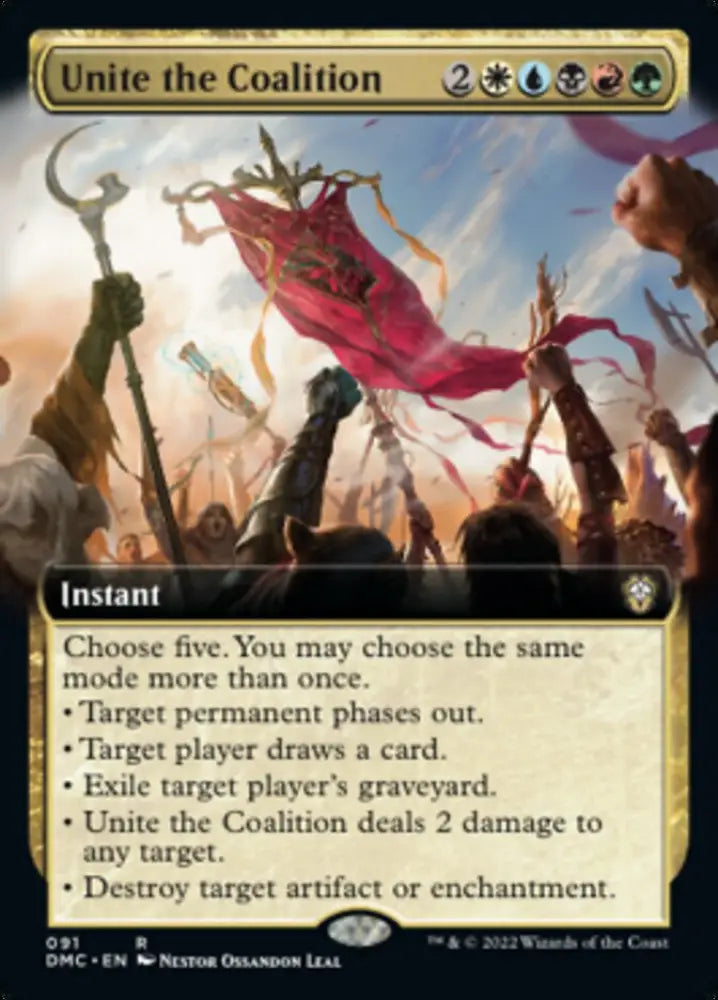 Unite the Coalition (Extended Art) [Dominaria United Commander] - MTG Single