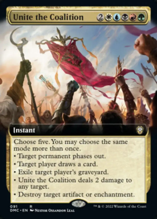 Unite the Coalition (Extended Art) [Dominaria United Commander] - MTG Single