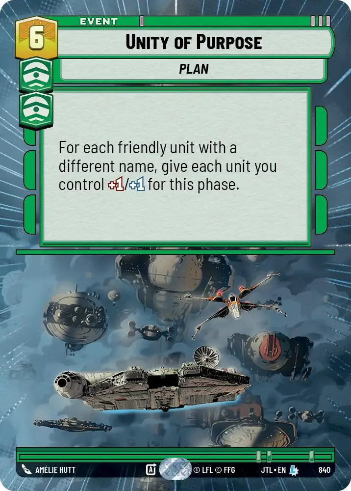 Unity of Purpose (Hyperspace Foil) (840) [Jump to Lightspeed] - Star Wars: Unlimited Single