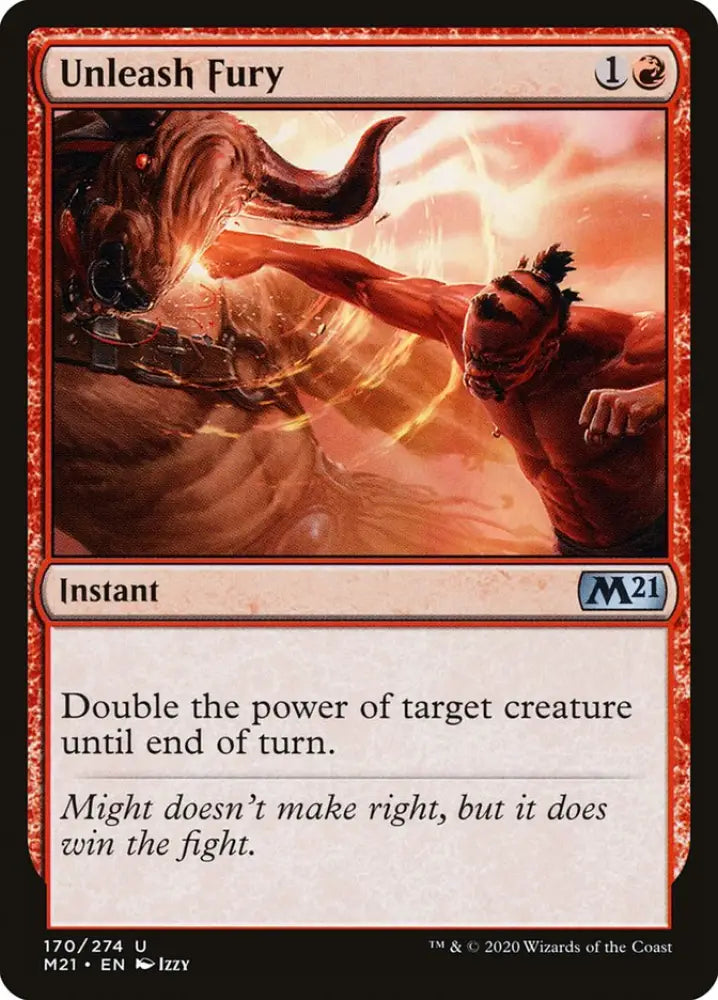 Unleash Fury [Core Set 2021] - MTG Single