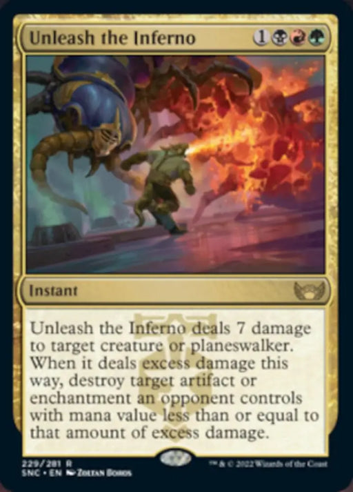 Unleash the Inferno [Streets of New Capenna] - MTG Single