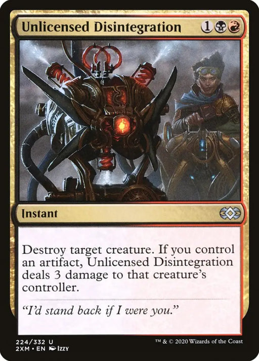 Unlicensed Disintegration [Double Masters] - MTG Single