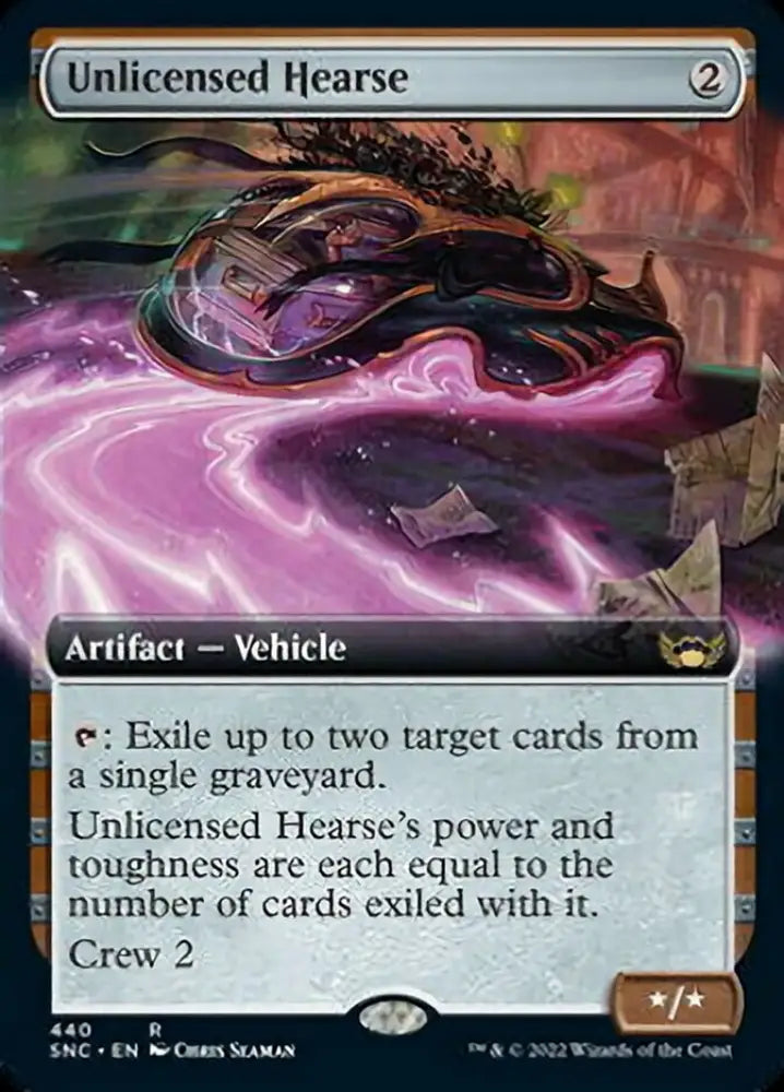 Unlicensed Hearse (Extended Art) [Streets of New Capenna] - MTG Single