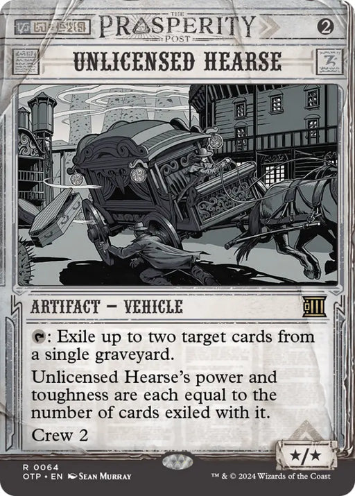 Unlicensed Hearse [Outlaws of Thunder Junction: Breaking News] - MTG Single