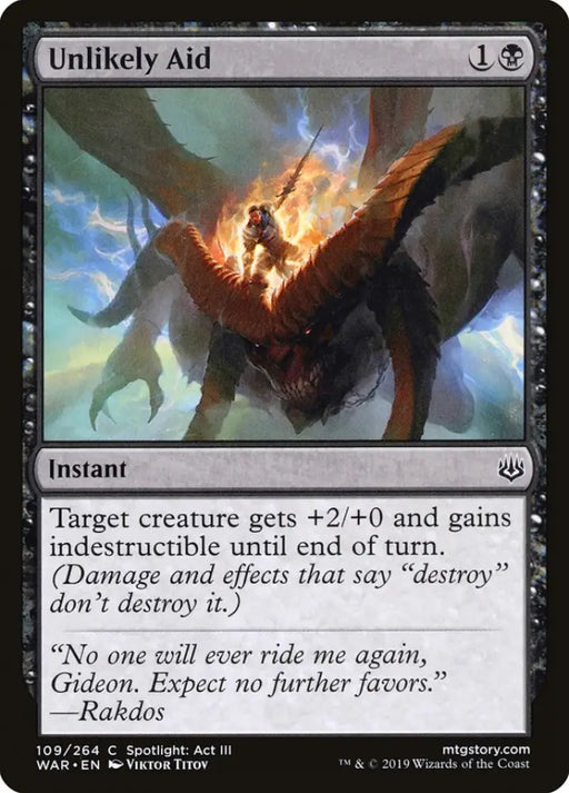 Unlikely Aid [War of the Spark] - MTG Single