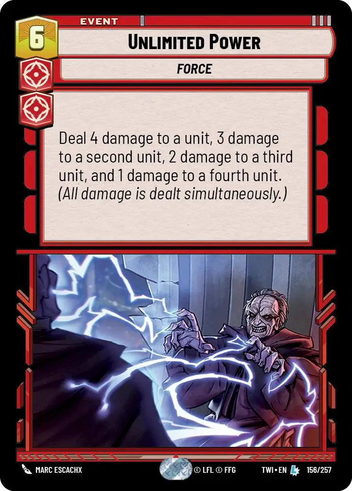 Unlimited Power (156/257) [Twilight of the Republic] - Star Wars: Unlimited Single