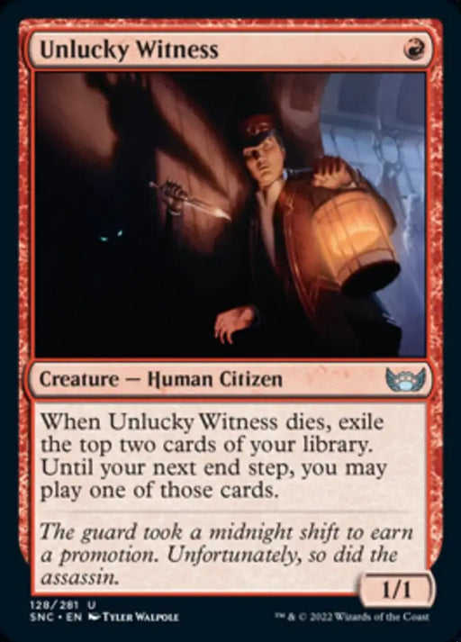 Unlucky Witness [Streets of New Capenna] - MTG Single