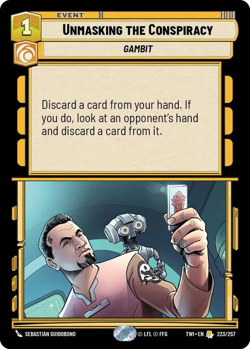 Unmasking the Conspiracy (223/257) [Twilight of the Republic] - Star Wars: Unlimited Single