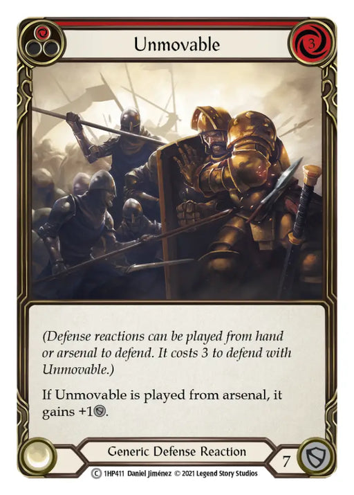 Unmovable (Red) [1HP411] (History Pack 1) - Flesh And Blood Single